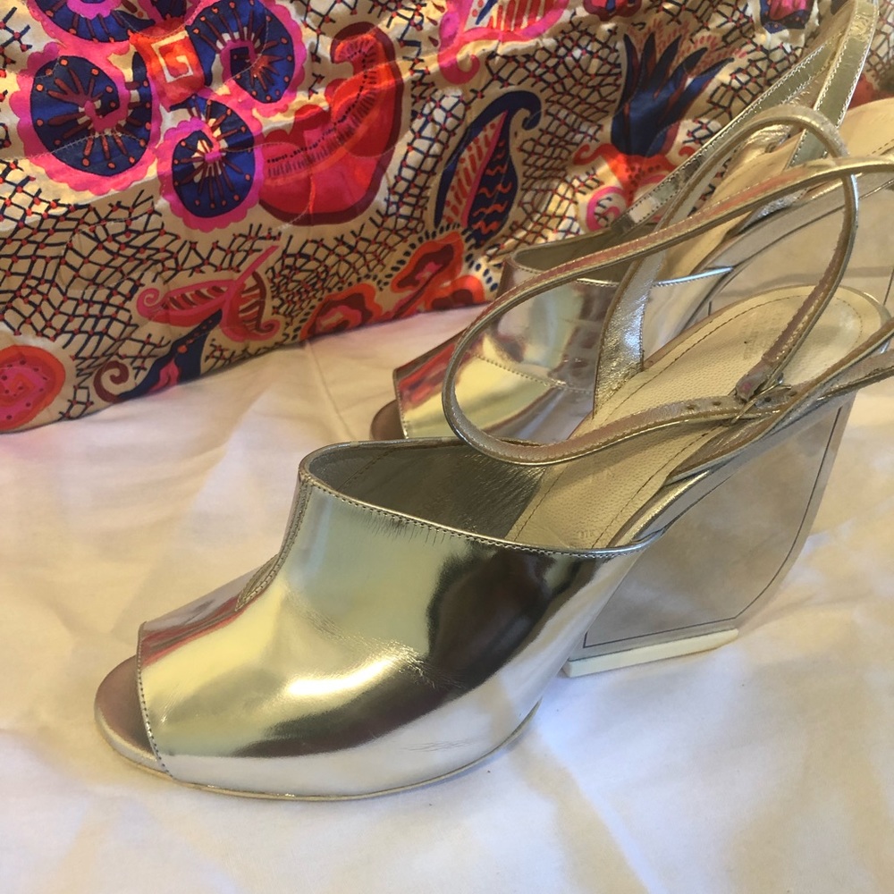 MASION MARGIELA - silver mirror wedges